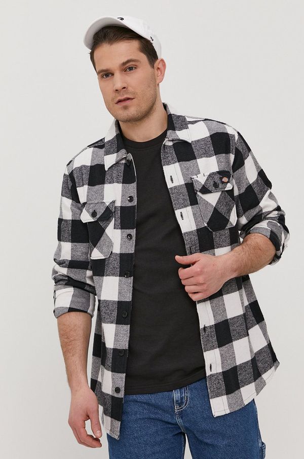 Dickies Košulja Dickies za muškarce, boja: crna, DK0A4XDZBLK-BLACK