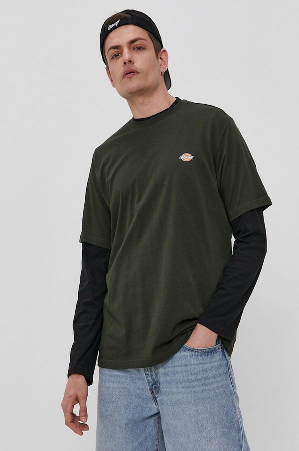Dickies Majica kratkih rukava Dickies za muškarce, boja: zelena, DK0A4XDBOGX-OLIVEGREEN