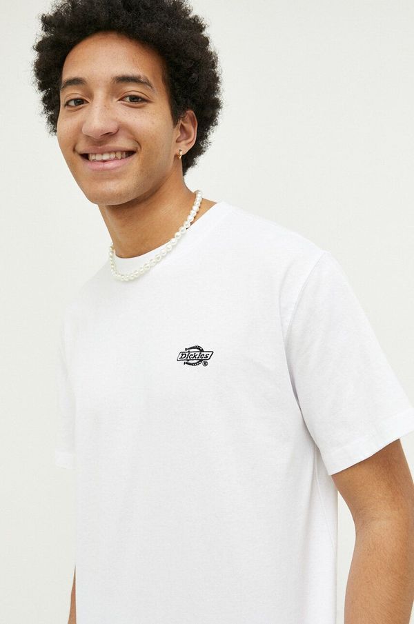 Dickies Pamučna majica Dickies boja: bijela, s aplikacijom
