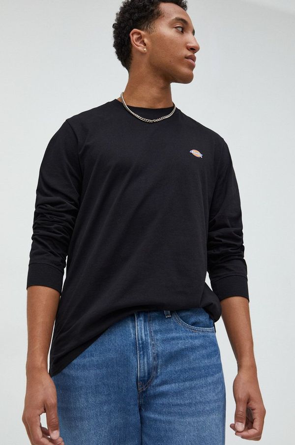 Dickies Pamučna majica dugih rukava Dickies boja: crna, s tiskom, DK0A4Y4RBLK1-BLACK