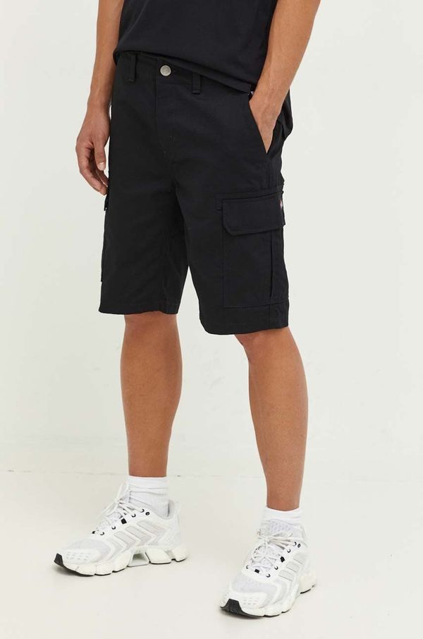 Dickies Pamučne kratke hlače Dickies Millerville boja: crna, DK0A4XEDBLK1-BLACK