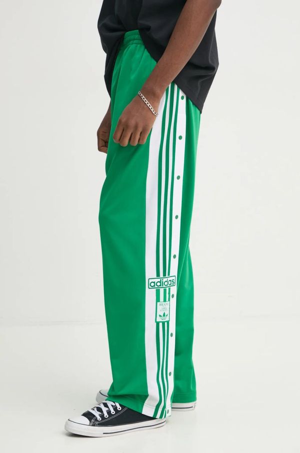 adidas Originals Donji dio trenirke adidas Originals Adibreak boja: zelena, s aplikacijom, JP3762