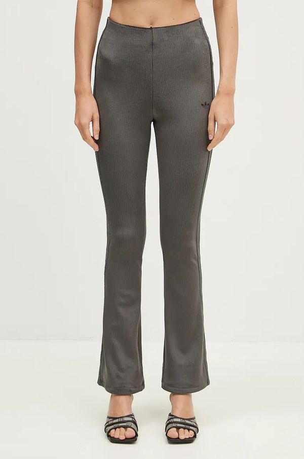 adidas Originals Donji dio trenirke adidas Originals Femme Galore Rib Flared Legging boja: siva, bez uzorka, JN3024