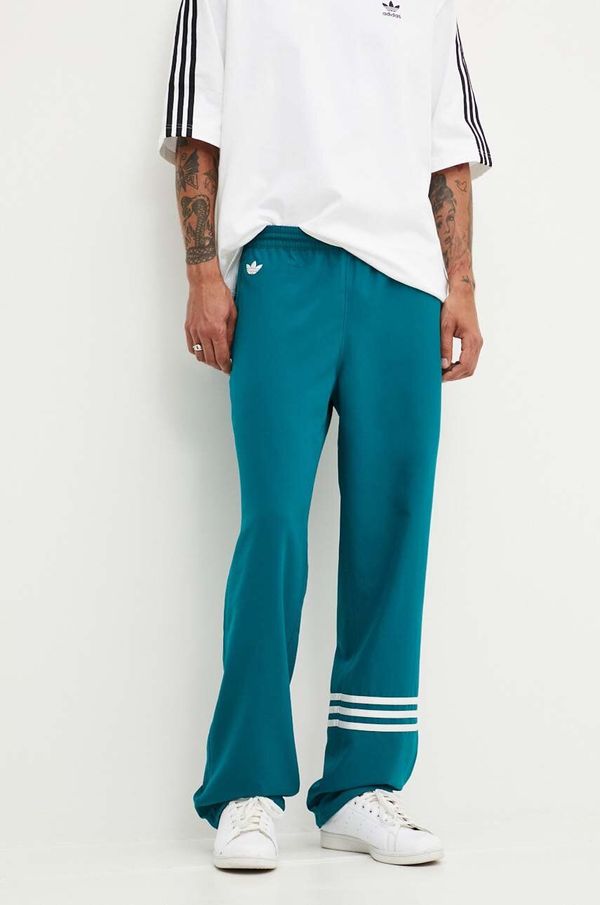 adidas Originals Donji dio trenirke adidas Originals Neuclassics boja: tirkizna, s aplikacijom, JF9160