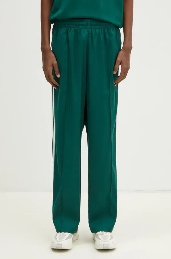 adidas Originals Donji dio trenirke adidas Originals Premium Baggy Track Pant za muškarce, boja: zelena, s aplikacijom, JM3584