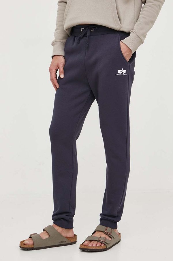 Alpha Industries Donji dio trenirke Alpha Industries boja: tamno plava, s tiskom