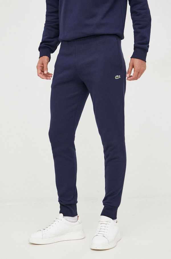 Lacoste Donji dio trenirke Lacoste za muškarce, boja: tamno plava, glatki materijal, XH9624-132