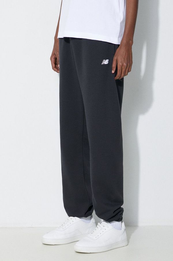 New Balance Donji dio trenirke New Balance Essentials French Terry Jogger boja: crna, bez uzorka, MP41519BK