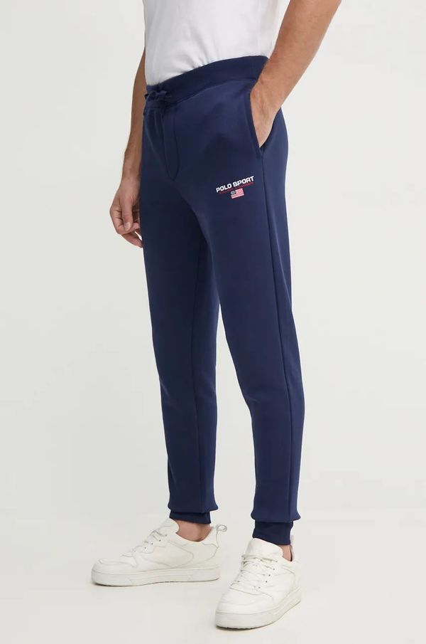 Polo Ralph Lauren Donji dio trenirke Polo Ralph Lauren boja: tamno plava, bez uzorka, 710949930
