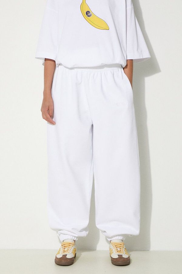 Vetements Donji dio trenirke VETEMENTS Embroidered Logo Sweatpants boja: bijela, bez uzorka, UE64SP600W