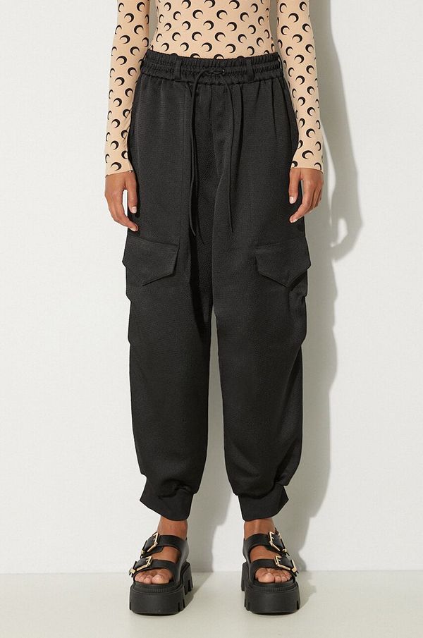 Y-3 Donji dio trenirke Y-3 Cargo Pants Tech Seersucker boja: crna, bez uzorka, IR7100