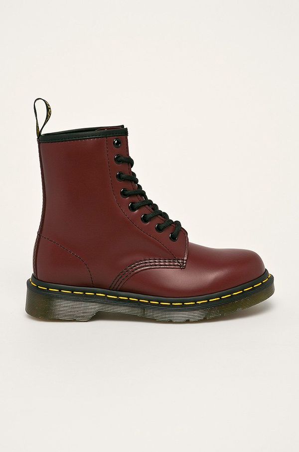Dr. Martens Kožne čizme Dr. Martens 1460 boja: bordo, s platformom