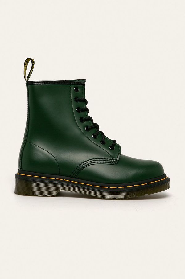 Dr. Martens Kožne čizme Dr. Martens 1460 za žene, boja: zelena, ravni potplat, 11822207-Green