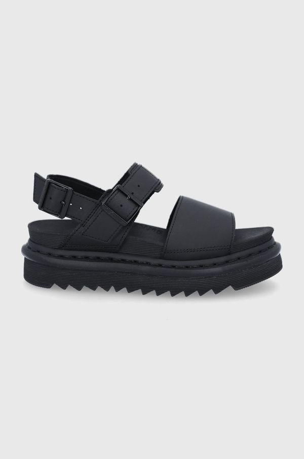Dr. Martens Kožne sandale Dr. Martens Voss za žene, boja: crna, DM23802001.Voss-Black