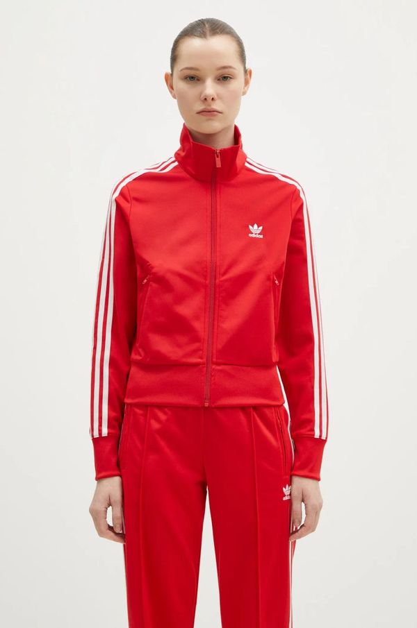 adidas Originals Dukserica adidas Originals Adicolor Classics Firebird za žene, boja: crvena, s aplikacijom, IR8079