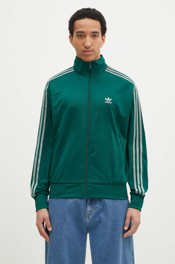 adidas Originals Dukserica adidas Originals Firebird za muškarce, boja: zelena, s uzorkom, JP2543