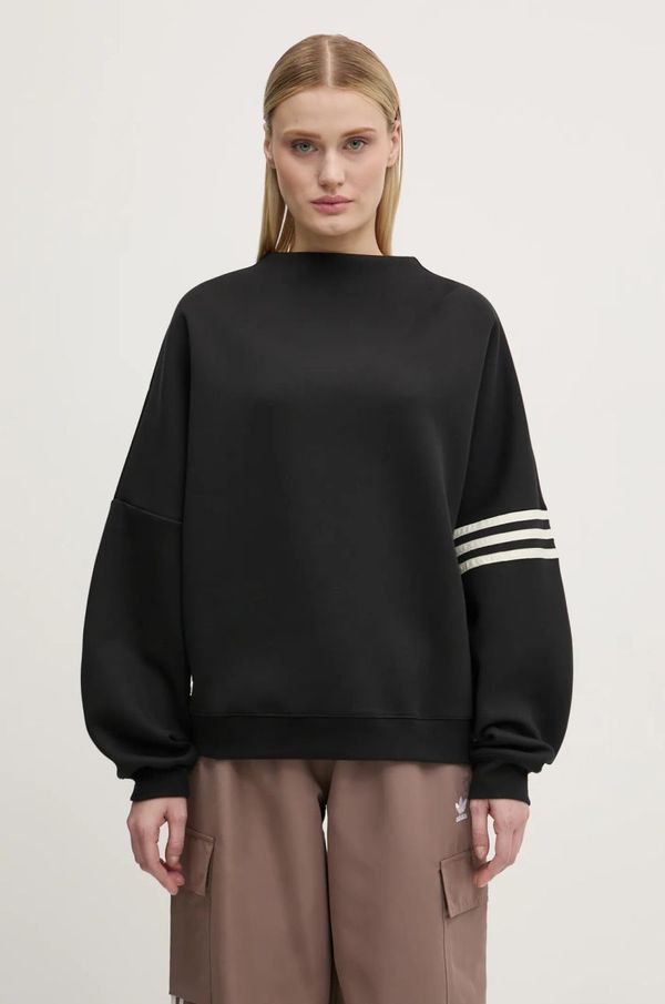 adidas Originals Dukserica adidas Originals Neuclassics za žene, boja: crna, s aplikacijom, JI8520