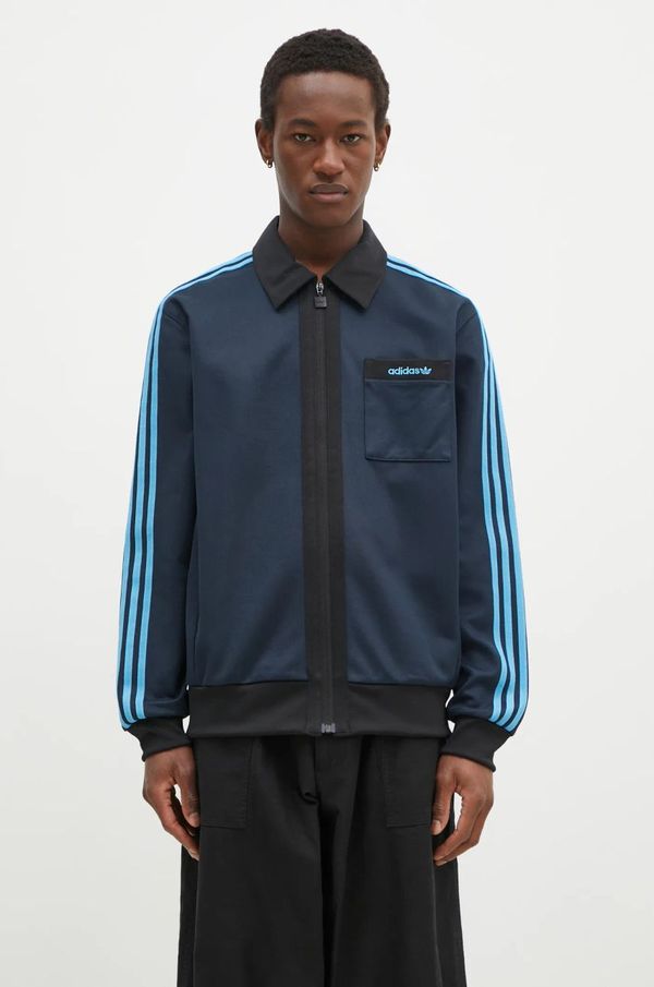 adidas Originals Dukserica adidas Originals Track Top za muškarce, boja: tamno plava, s aplikacijom, JC8361
