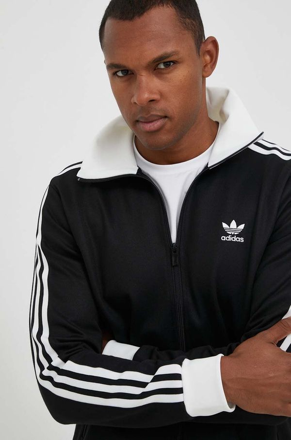 adidas Originals Dukserica adidas Originals za muškarce, boja: crna, s aplikacijom