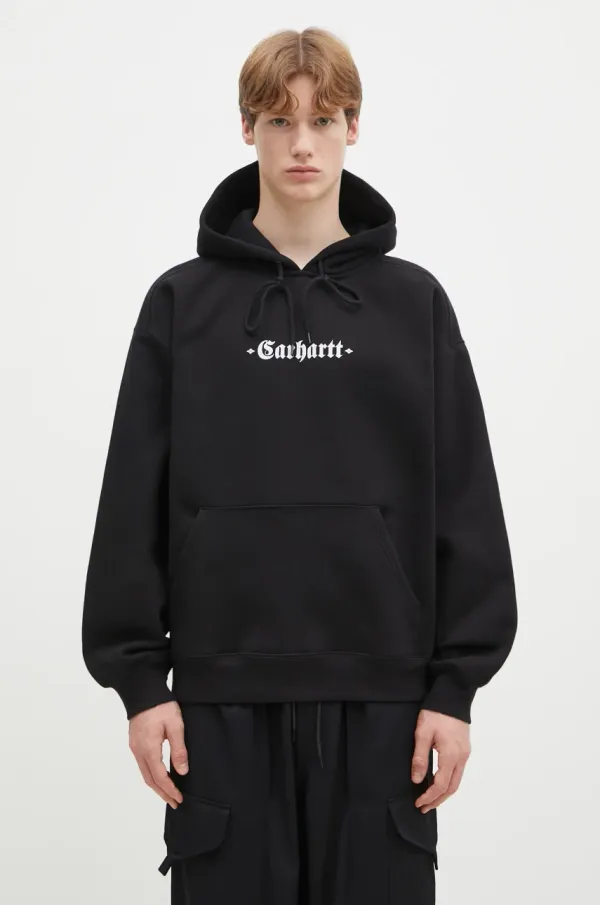 Carhartt WIP Dukserica Carhartt WIP Hooded Greatest Hits Sweat za muškarce, boja: crna, s kapuljačom, s tiskom, I034416.0D2XX