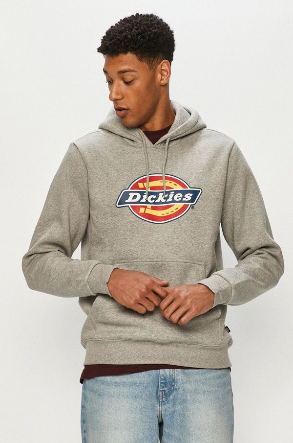 Dickies Dukserica Dickies za muškarce, boja: siva, s kapuljačom, DK0A4XCBGYM-GREYMELANG