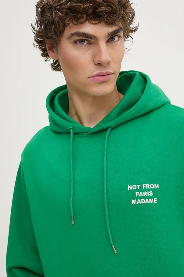 Drôle de Monsieur Dukserica Drôle de Monsieur za muškarce, boja: zelena, s kapuljačom, bez uzorka, E.HO162.CO127.GN Le Hoodie Slogan