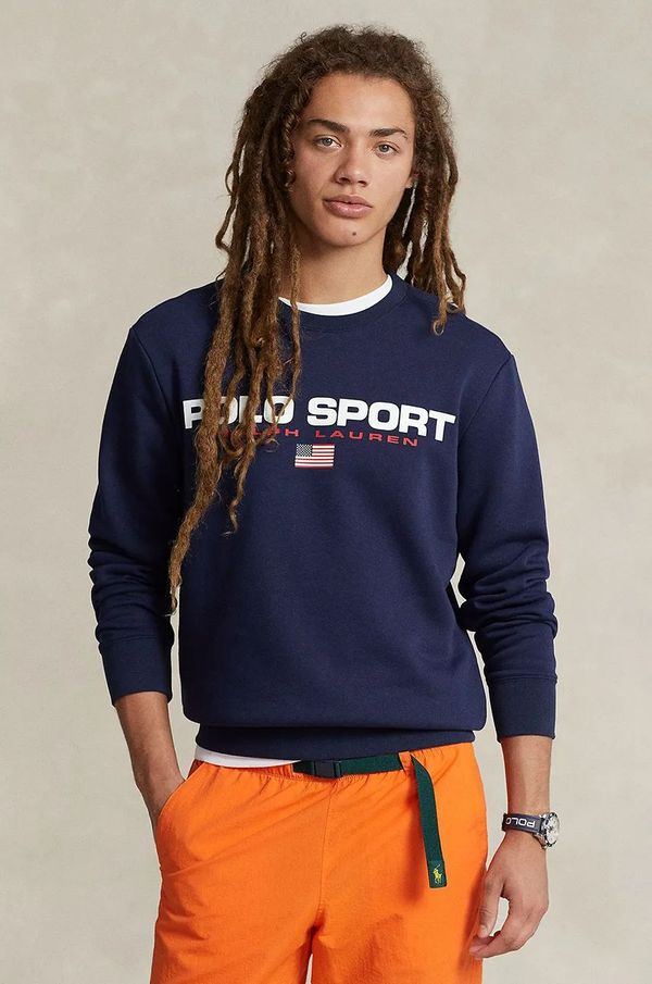 Polo Ralph Lauren Dukserica Polo Ralph Lauren za muškarce, boja: bijela, s tiskom, 710835770