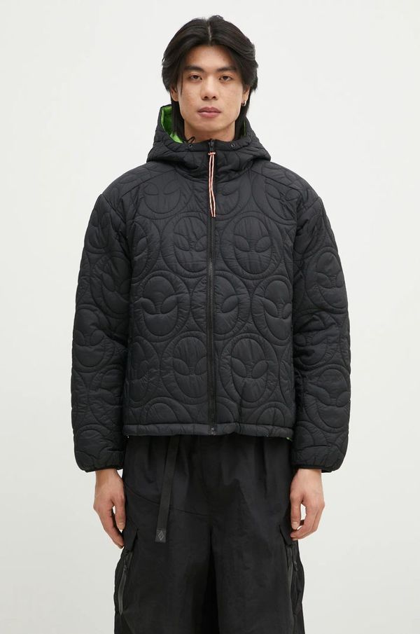 No Problemo Dvostrana jakna No Problemo Alien-O Reversible Quilted Liner Jacket za muškarce, boja: crna, za prijelazno razdoblje, NP71120.02