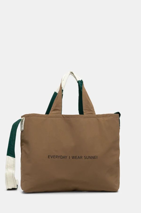 Sunnei Dvostrana torba Sunnei boja: zelena, ACCXBAG059