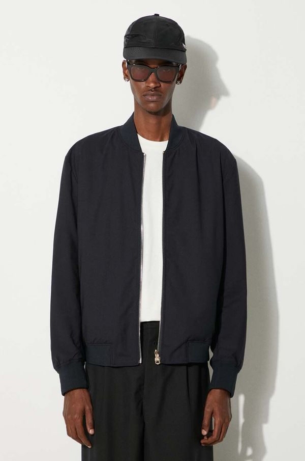 Paul Smith Dvostrana vunena bomber jakna Paul Smith boja: tamno plava, za prijelazno razdoblje, M1R-052Z-N02212