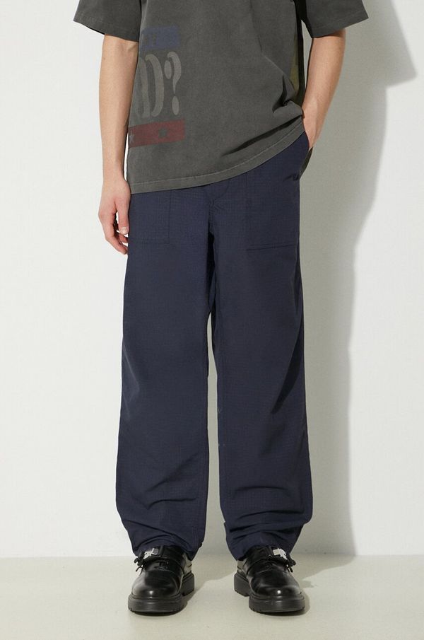 Engineered Garments Pamučne hlače Engineered Garments Fatigue Pant boja: tamno plava, ravni kroj, OR299.CT114