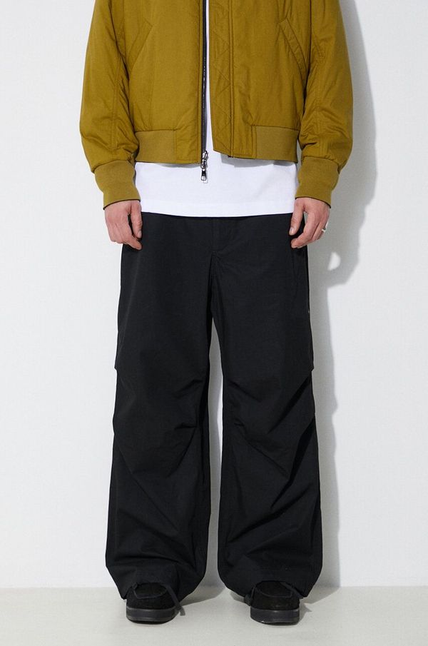 Engineered Garments Pamučne hlače Engineered Garments Over Pant boja: crna, ravni kroj, OR343.ZT156