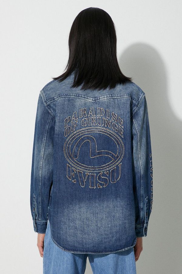 Evisu Traper košulja Evisu Seagull Appolique za muškarce, relaxed, s klasičnim ovratnikom, 2EAHTM3SL8012RXCT