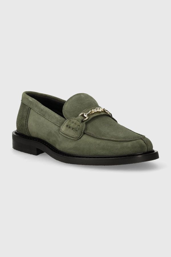 Filling Pieces Mokasinke od brušene kože Filling Pieces Loafer Suede za muškarce, boja: zelena, 44222791926