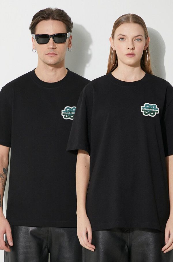 Filling Pieces Pamučna majica Filling Pieces T-shirt Gowtu za muškarce, boja: crna, s aplikacijom, 74433921861