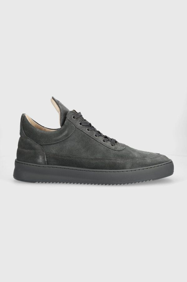 Filling Pieces Tenisice od brušene kože Filling Pieces Low Top Suede boja: siva 10122791850