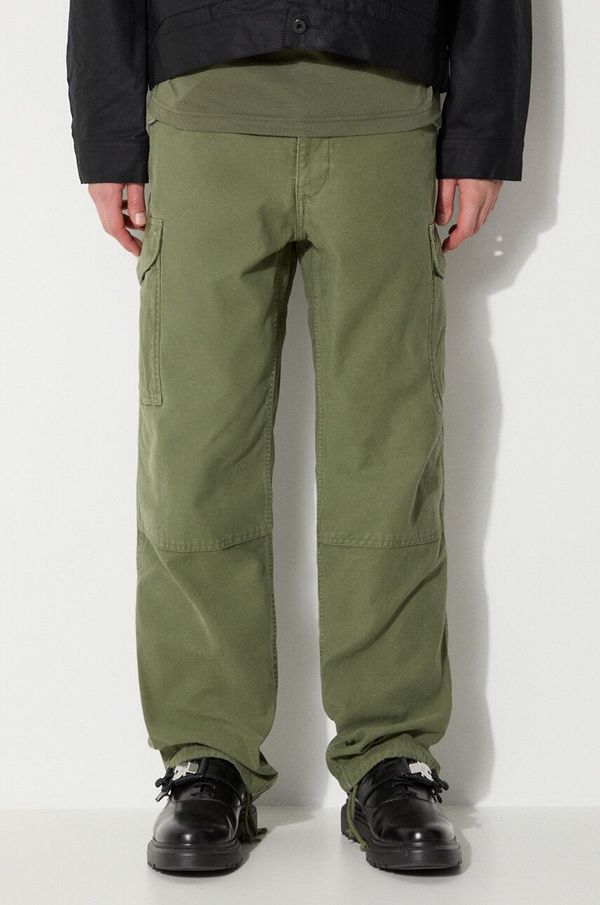 Filson Pamučne hlače Filson Field Cargo Pants boja: zelena, cargo kroj, FMPAN0016