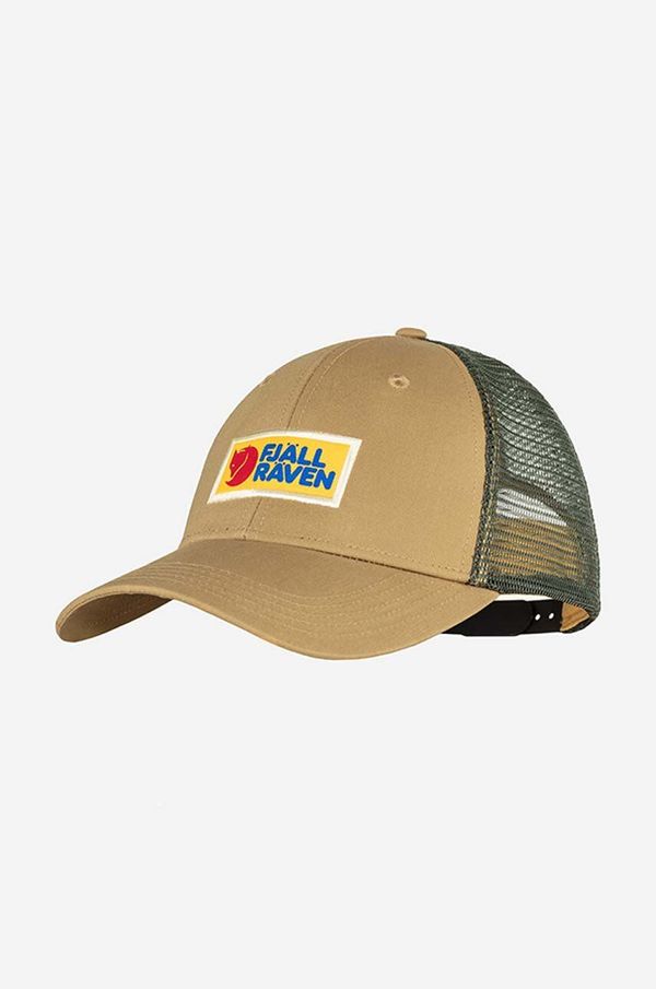Fjallraven Kapa sa šiltom Fjallraven Vardag Långtradarkeps Vardag boja: smeđa, s aplikacijom, F78139.232-232