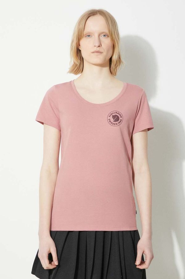 Fjallraven Majica kratkih rukava Fjallraven 1960 Logo T-shirt W za žene, boja: ružičasta, F83513.300