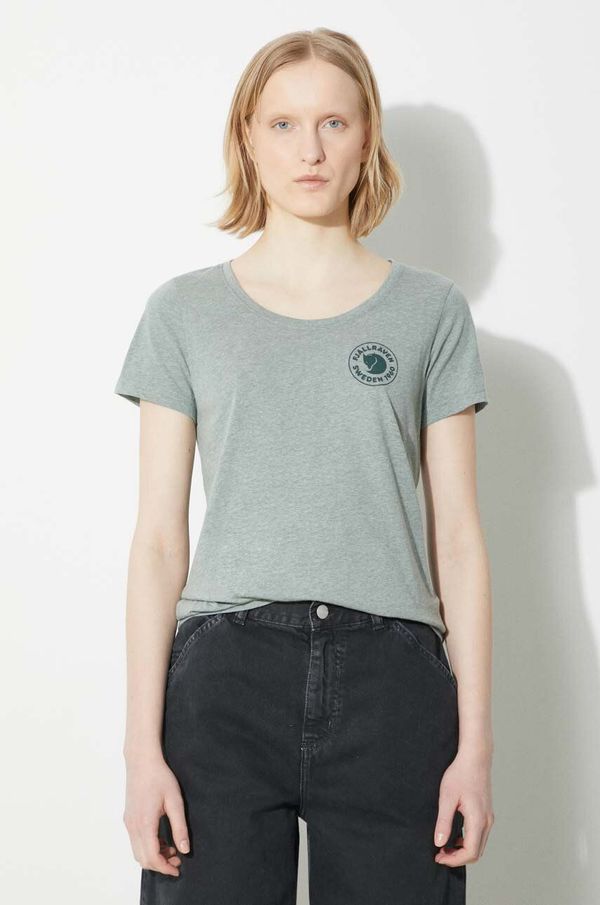 Fjallraven Majica kratkih rukava Fjallraven 1960 Logo T-shirt W za žene, boja: zelena, F83513.614.999