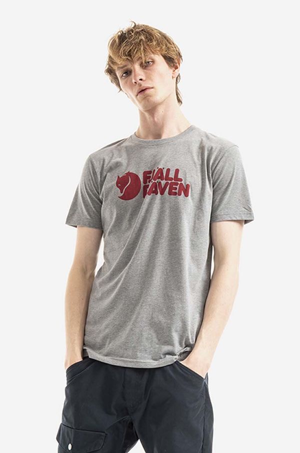 Fjallraven Majica kratkih rukava Fjallraven boja: siva, s tiskom, F87310.051-51