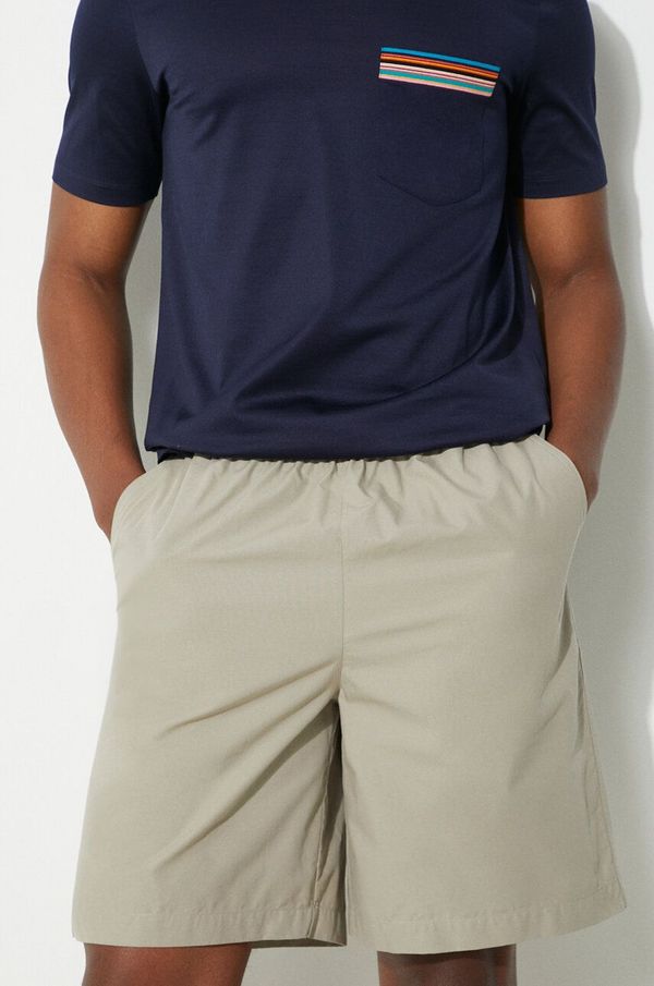 Fred Perry Pamučne kratke hlače Fred Perry Wide Leg Poplin Shorts boja: bež, S7173.U54