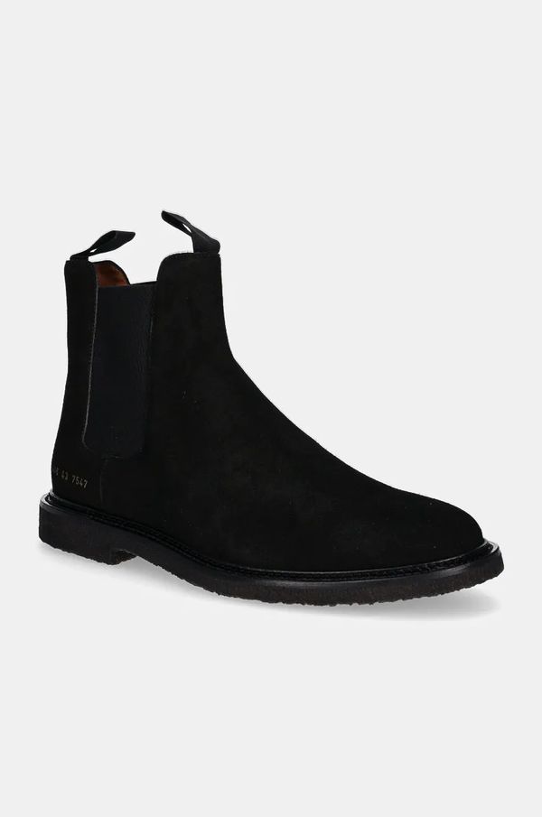 Common Projects Gležnjače od brušene kože Common Projects Chelsea in Waxed Suede za muškarce, boja: crna, 2446.7547