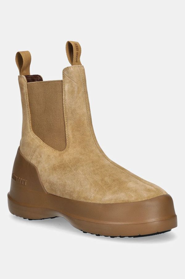 Moon Boot Gležnjače od brušene kože Moon Boot MB LUNA CHELSEA SUEDE boja: smeđa, 80D2480050 L003