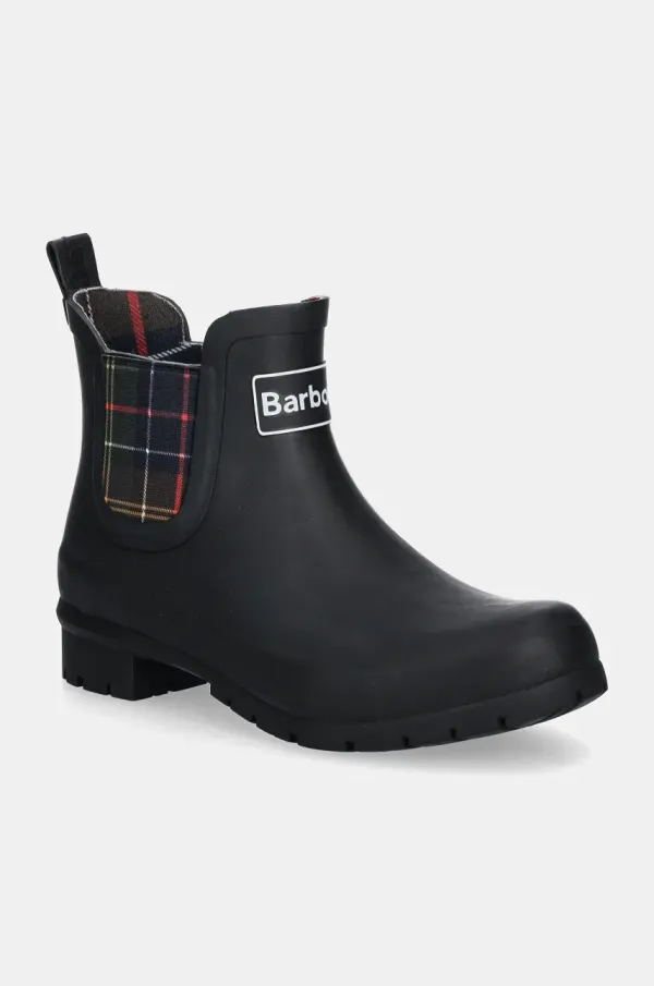 Barbour Gumene čizme Barbour Kingham za žene, boja: crna, LRF0088BK11