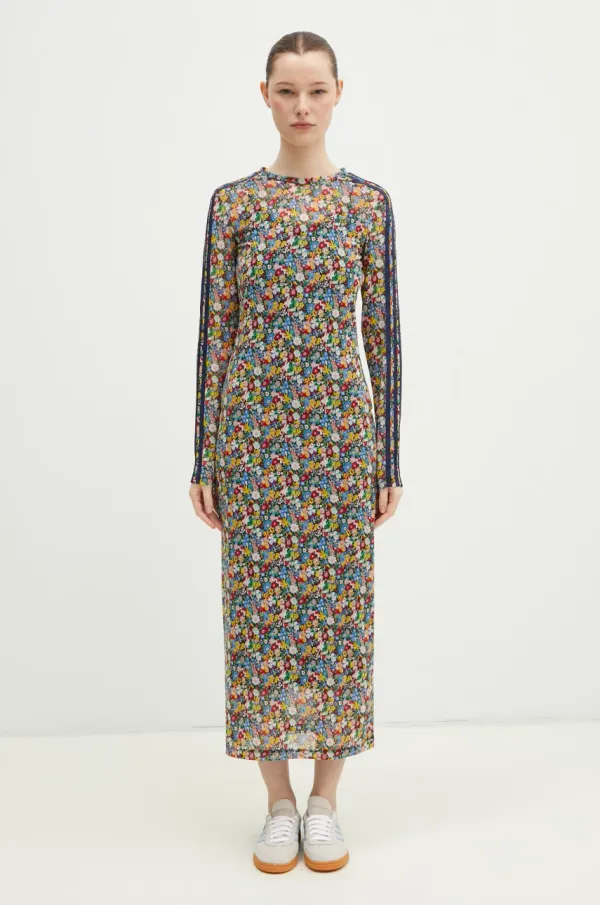 adidas Originals Haljina adidas Originals Liberty boja: tamno plava, maxi, uska, JC7773