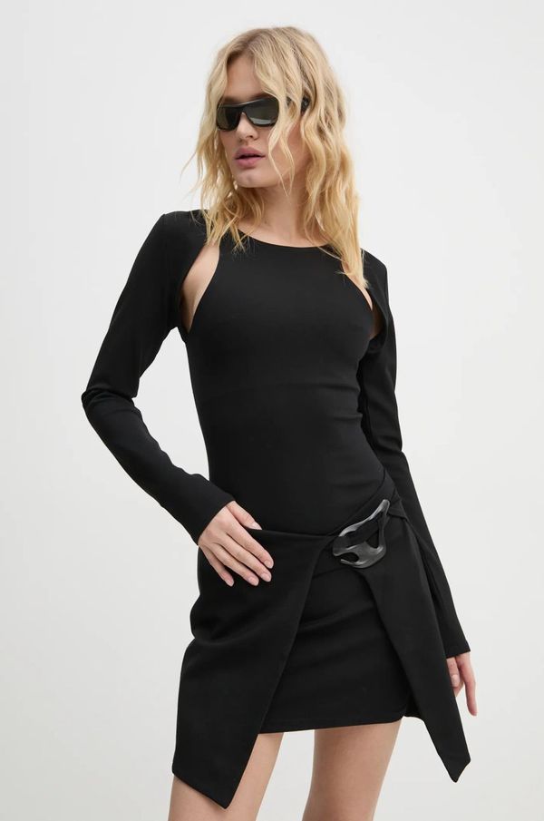 HELIOT EMIL Haljina Heliot Emil boja: crna, mini, uska, AW24.W.11.065.BLK01