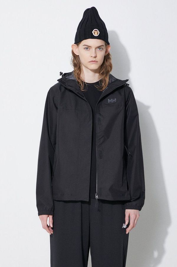 Helly Hansen Jakna Helly Hansen Vancouver Rain za žene, boja: crna, za prijelazno razdoblje, 53587