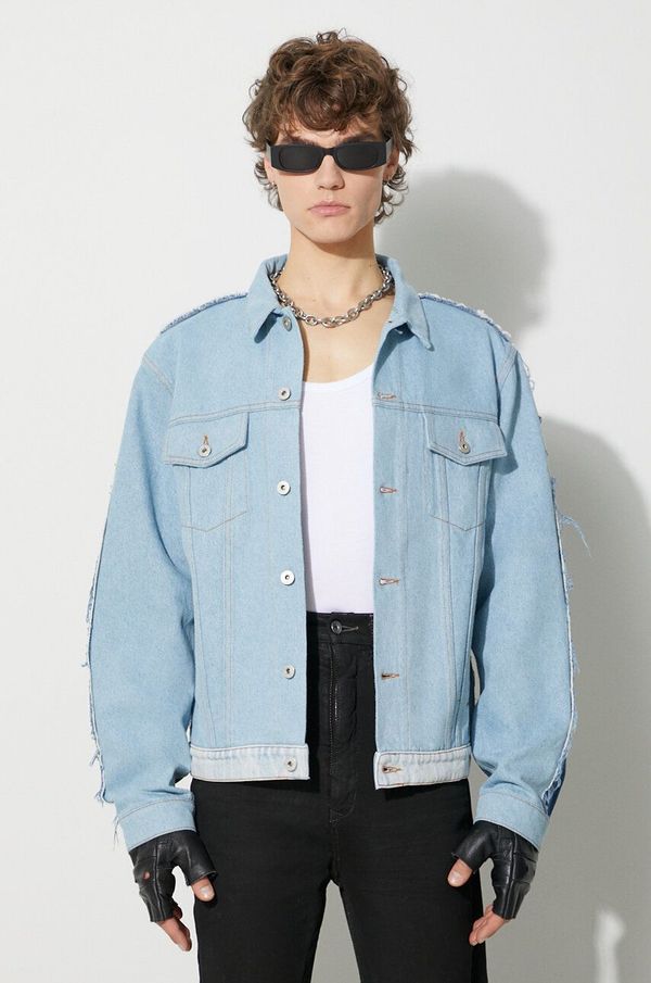 Heron Preston Traper jakna Heron Preston Washed Insideout Reg Jkt za muškarce, za prijelazno razdoblje, HMYE013F23DEN0014500