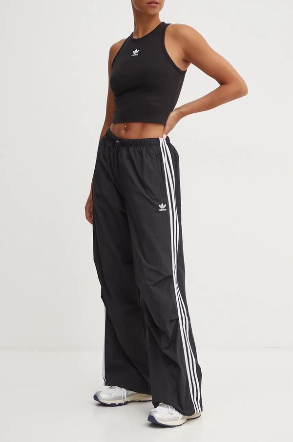 adidas Originals Hlače adidas Originals Adicolor za žene, boja: crna, s uzorkom, IY7251